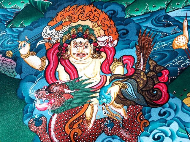 ◇現地より直送！職人による肉筆◇貴重な本物・曼荼羅（マンダラ