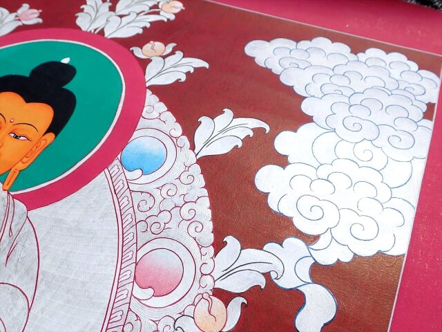 タンカ　チベット直筆人体図　ドクロ タンカ チベット直筆人体図 ドクロ - メルカリ