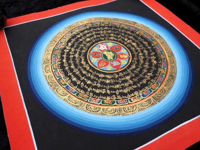 チベット仏教 曼荼羅 タンカ 肉筆コットンキャンパス手書き チベット仏教 曼荼羅 タンカ 肉筆コットンキャンパス手書き