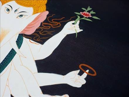 ◇世界に1点だけ！マンダラ絵画◇現地より直送！僧侶・タンカ