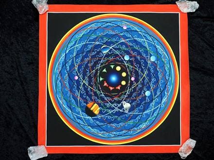 ◇現地より直送！職人による肉筆◇貴重な本物・曼荼羅（マンダラ