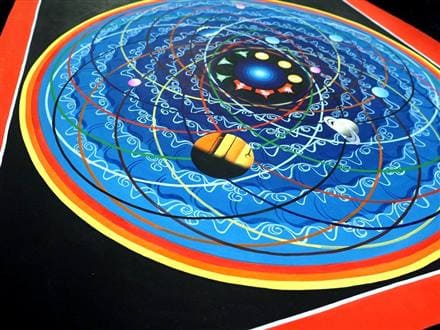 ◇現地より直送！職人による肉筆◇貴重な本物・曼荼羅（マンダラ