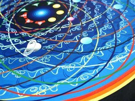 ◇現地より直送！職人による肉筆◇貴重な本物・曼荼羅（マンダラ