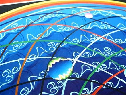 ◇現地より直送！職人による肉筆◇貴重な本物・曼荼羅（マンダラ