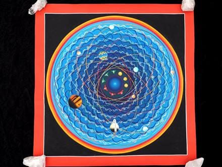 タンカ　チベット直筆人体図　ドクロ np_tanka_369_2bb.jpg