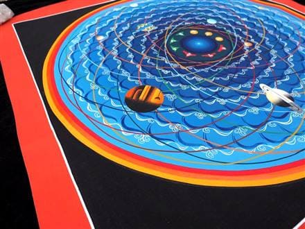 ◇現地より直送！職人による肉筆◇貴重な本物・曼荼羅（マンダラ