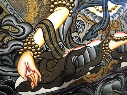 ◇現地より直送！職人による肉筆◇貴重な本物・曼荼羅（マンダラ