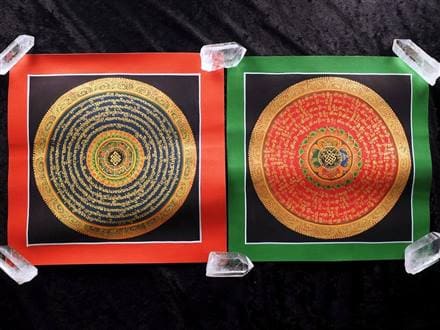 ◇現地より直送！僧侶・タンカ絵師による肉筆◇貴重な本物・曼荼羅