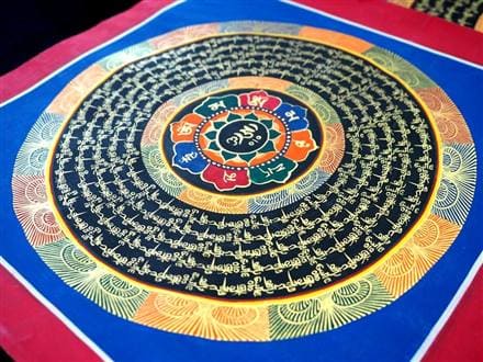 ◇現地より直送！僧侶・タンカ絵師による肉筆◇貴重な本物・曼荼羅