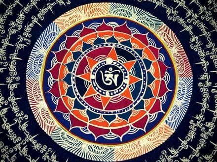 ◇現地より直送！僧侶・タンカ絵師による肉筆◇貴重な本物・曼荼羅