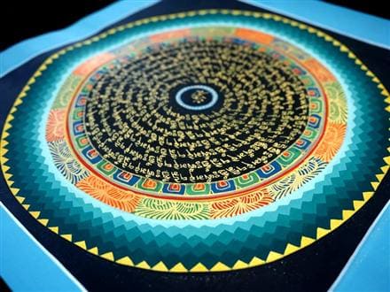 ◇現地より直送！僧侶・タンカ絵師による肉筆◇貴重な本物・曼荼羅