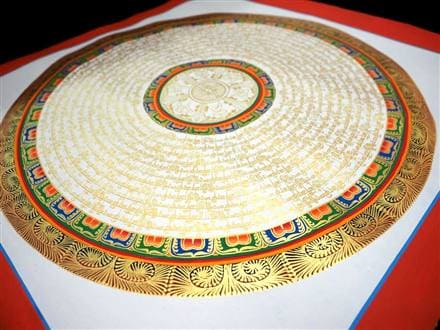 ◇現地より直送！僧侶・タンカ絵師による肉筆◇貴重な本物・曼荼羅
