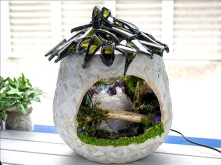 ◇幻想的な小さな世界が広がる！天然石ジオラマ◇インテリアや贈り物