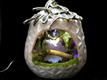 ◇幻想的な小さな世界が広がる！天然石ジオラマ◇インテリアや贈り物