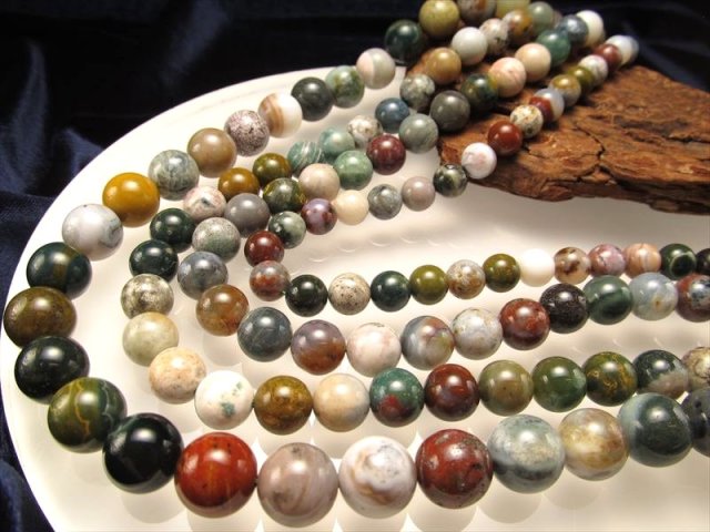 自然が創った芸術！　オーシャンジャスパー　ブレスレット　① 極上オーシャンジャスパーのブレス☆生命力をみなぎらせる情熱の