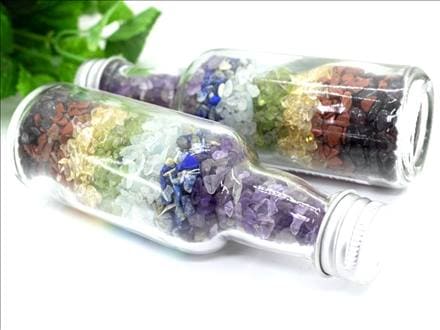 ◇激安！数量限定入荷◇7色＆7種の7層チャクラストーンズ◇上質サザレ