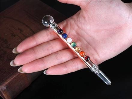 ☆少量限定入荷！！☆天然水晶丸玉＆七つの宝石付き！☆COPPER(銅)製