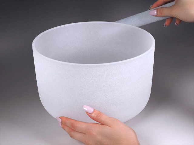 クリスタルシンギングボウル 25.4cm 10インチ G マレット ヨガ瞑想