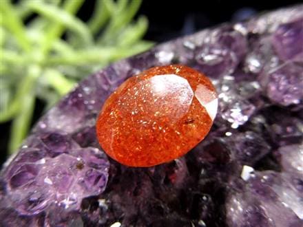 サンストーン アベンチュリレッセンス 日長石 超レアストーン スフィア 天然石 サンストーンスフィア アベンチュレッセンス 46.1mm サン