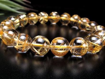 珠玉の逸品】◇一切の妥協を許さない透明感◇黄金針とクリアな水晶の