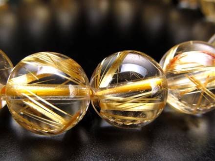 珠玉の逸品】◇一切の妥協を許さない透明感◇黄金針とクリアな水晶の