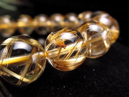 珠玉の逸品】◇一切の妥協を許さない透明感◇黄金針とクリアな水晶の