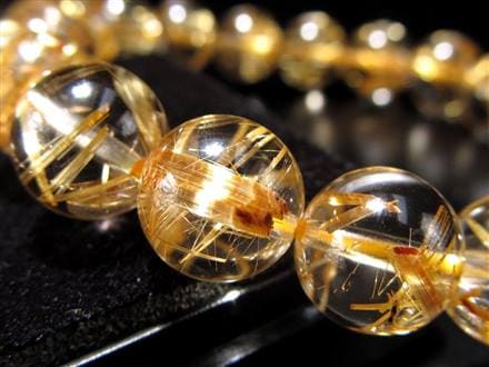 珠玉の逸品】◇一切の妥協を許さない透明感◇黄金針とクリアな水晶の