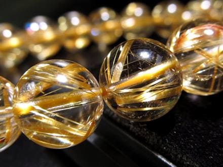 珠玉の逸品】◇一切の妥協を許さない透明感◇黄金針とクリアな水晶の