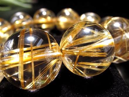 珠玉の逸品】◇一切の妥協を許さない透明感◇黄金針とクリアな水晶の 