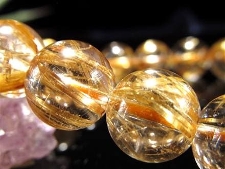 極透明度　極上10Aタイチンルチルクォーツ18.3mm金針最強 丸玉 極透明度 極上10Aタイチンルチルクォーツ18.3mm金針最強 丸玉