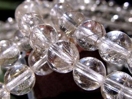 ◇存在感ある銀針入り水晶◇針バランス良好！◇落ち着きのあるほんのり