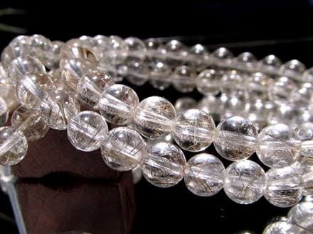 ◇存在感ある銀針入り水晶◇針バランス良好！◇落ち着きのあるほんのり