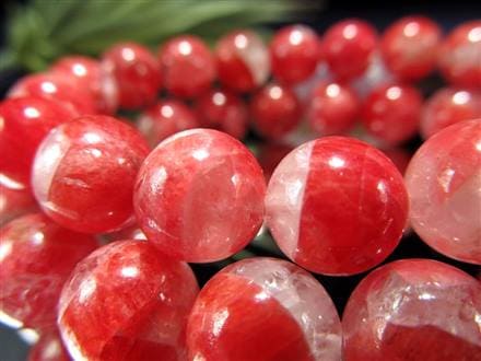 ロードナイトシリカ ロードナイト ロードナイトシリカ ラウンド8mm 半連/1連（約35cm）｜天然石