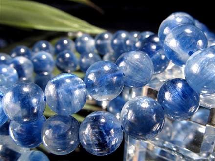 高品質 カイヤナイト シリカ ブレスレット カイヤナイトシリカ ブレスレット カイヤナイト 約9.5ミリ