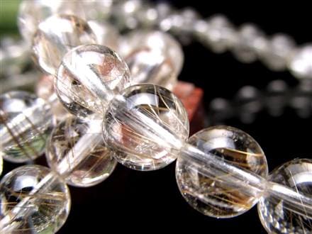 ★超透明・虹入り シルバールチルクォーツ　ブレスレット　銀針水晶 ☆超透明・虹入り シルバールチルクォーツ ブレスレット 銀針水晶