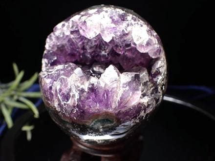 ◇笑う門には福来る◇笑福開運アメジストボール◇濃密パープル結晶◇愛