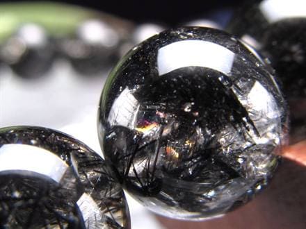 ◇漆黒の針に現れる奇跡の虹！◇抜群の透明感×濃密ブラック針◇幻想的