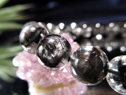 ⭐︎【高級】パープルルチルクォーツ 水っぽかっ ブレスレット 12mm 