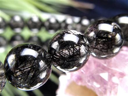 ◇極上の存在感！◇超透明水晶×黒針くっきり鮮明◇たっぷり繊細針＆太