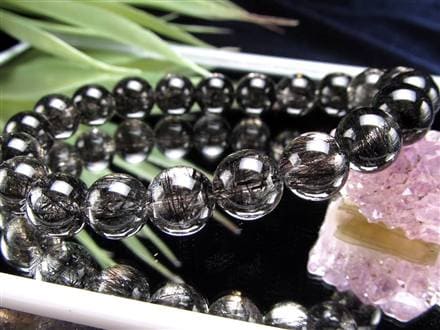 ◇極上の存在感！◇超透明水晶×黒針くっきり鮮明◇たっぷり繊細針＆太