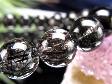 ◇極上の存在感！◇超透明水晶×黒針くっきり鮮明◇たっぷり繊細針＆太