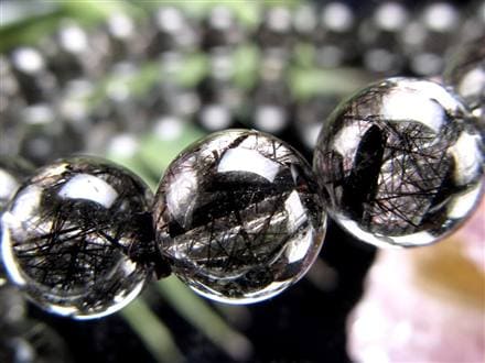 ◇極上の存在感！◇超透明水晶×黒針くっきり鮮明◇たっぷり繊細針＆太