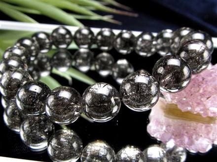 ◇極上の存在感！◇超透明水晶×黒針くっきり鮮明◇たっぷり繊細針＆太