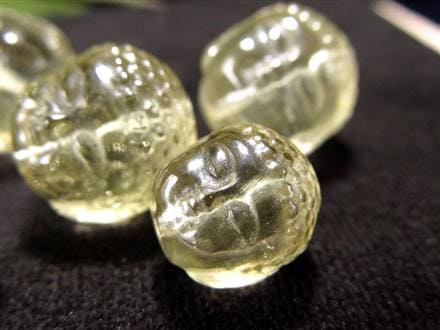 ✨️インパクトグラス！エジプトのリビアングラス　大 ◇数量限定入荷！貴重パーツ◇宇宙起源の絶大なパワー◇智慧の象徴・心