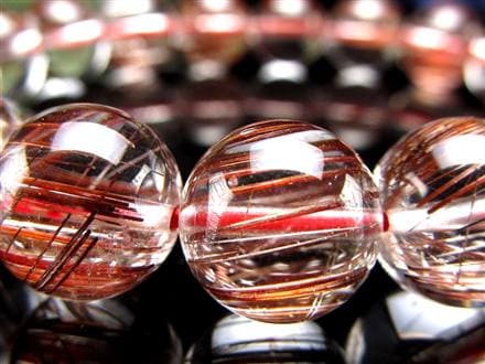 ◇限定4本！◇澄み切り水晶×レッドタイチン針◇健康長寿のヒーリング