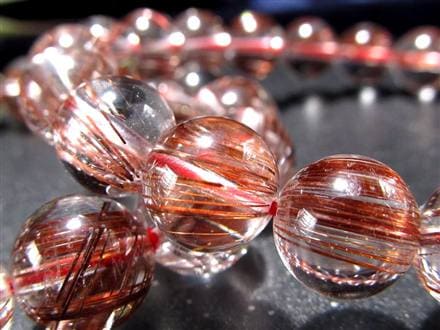 ◇限定4本！◇澄み切り水晶×レッドタイチン針◇健康長寿のヒーリング