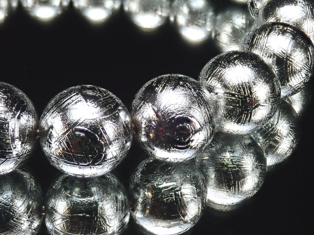 お値下げ【鑑別書付き】☆希少レア☆ギベオン【隕石】ブレス