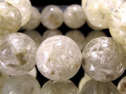 13㎜ シュードモルフクリスタルインクォーツ　ブレスレット ◇超お買い得価格！◇ほんのりイエローグリーン◇たっぷり激レア