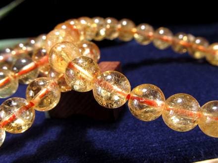 香ページ】希少な賓瓶型賓瓶天珠とレインボーシトリンのブレスレット