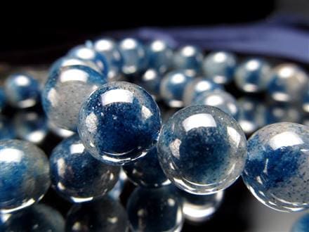 ☆希少石!!☆シックなダークブルータイプ☆つぶつぶ「青苺水晶」☆心の  